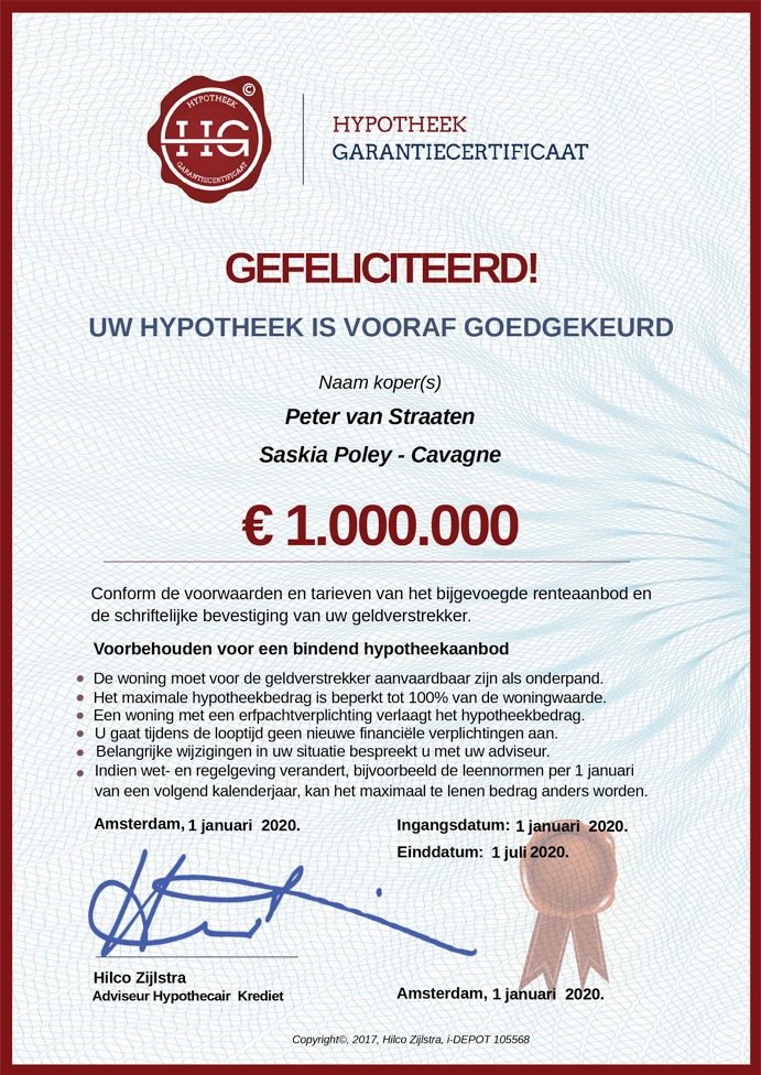 HG Certificaat